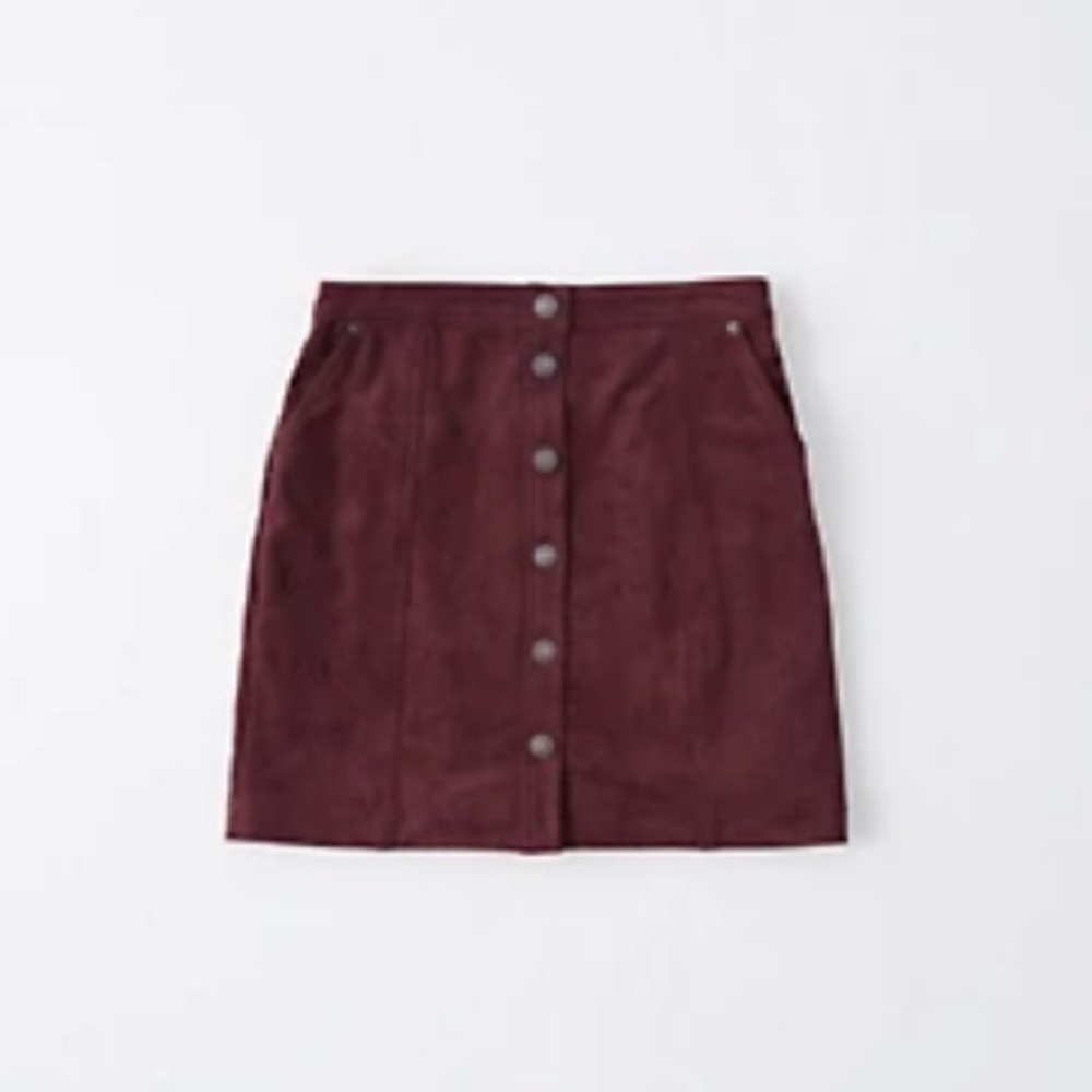 Abercrombie & Fitch faux suede mini skirt small
